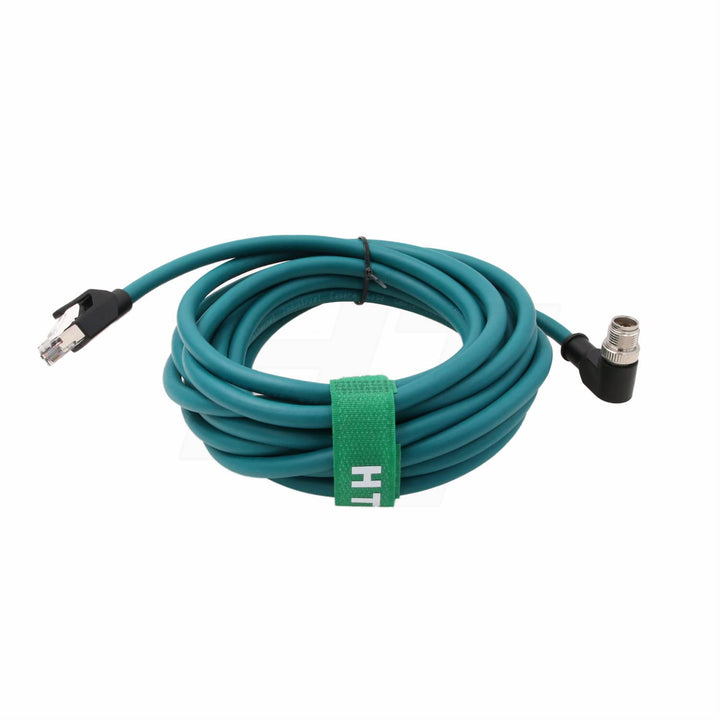 HangTon M12 Ethernet 8 Pin X Code RJ45 CAT7e GigE Kabel für Basler Cognex Industriekamera Sensor Hig