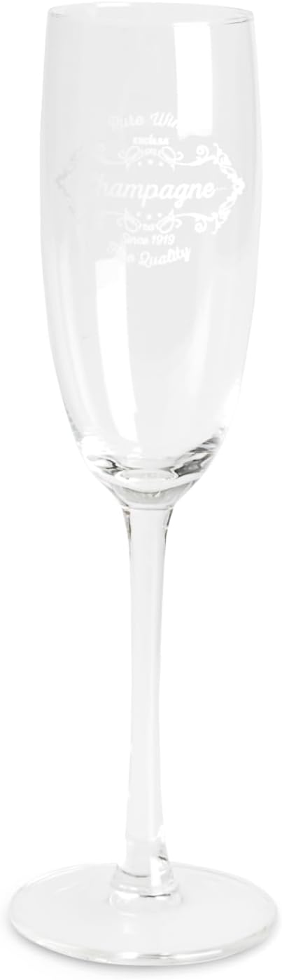 Excelsa Fine Quality Set 6 Flute, Glas, transparent Flöte, Flöte