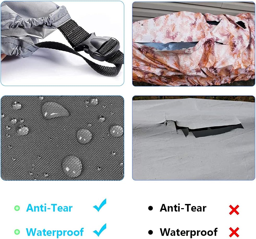 Opaltool 420D Kajak Persenning Universelle Bootsplane Persenning wasserdichte Regenschutz Sonnenschu