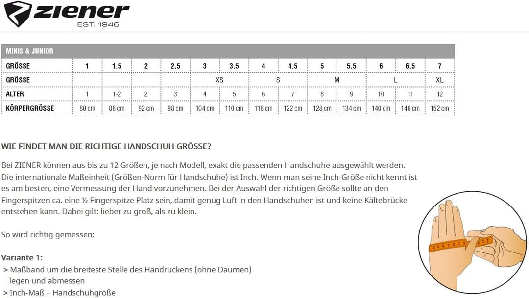 Ziener Kinder LETT AS glove junior Ski-Handschuhe/Wintersport | wasserdicht, atmungsaktiv 3 grau (li