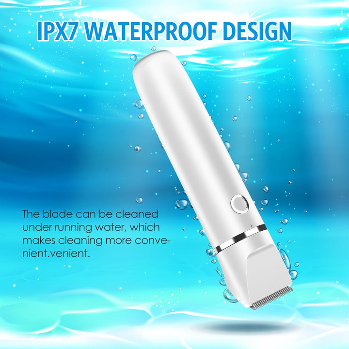 Brifit 2 IN 1 Leise Hundeschermaschine, IPX7 Wasserdicht Schermaschine Katze mit 2 Trimmerkopf, Elek