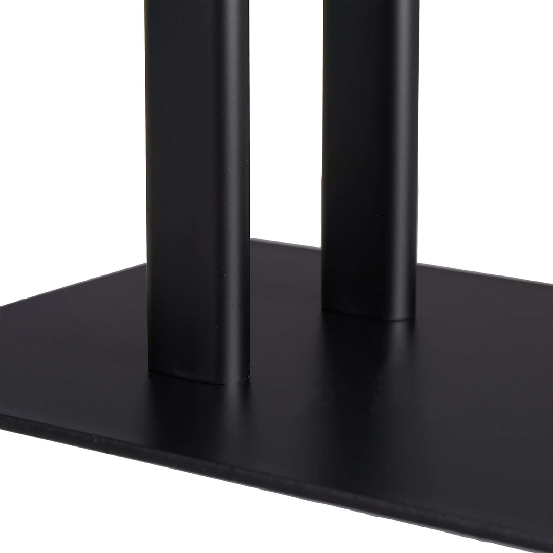 Relaxdays Handtuchständer freistehend, 2 Stangen, Badezimmer, Stahl, HxBxT: 81 x 49 x 20 cm, Bad Han