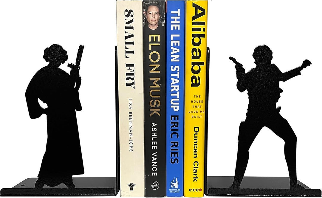 HeavenlyKraft Dekorative Buchstütze aus Metall, rutschfeste Buchstütze, Buchstopper für Zuhause/Büro