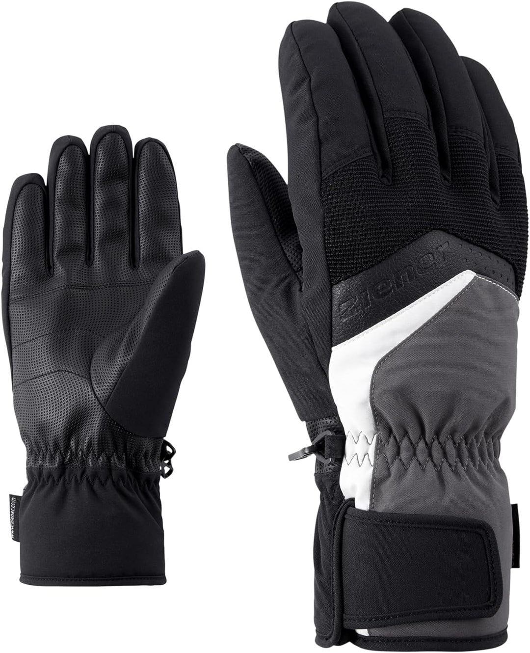 Ziener Herren Gabino Ski-Handschuhe/Wintersport |warm, Atmungsaktiv grau (magnet) 6.5, grau (magnet)