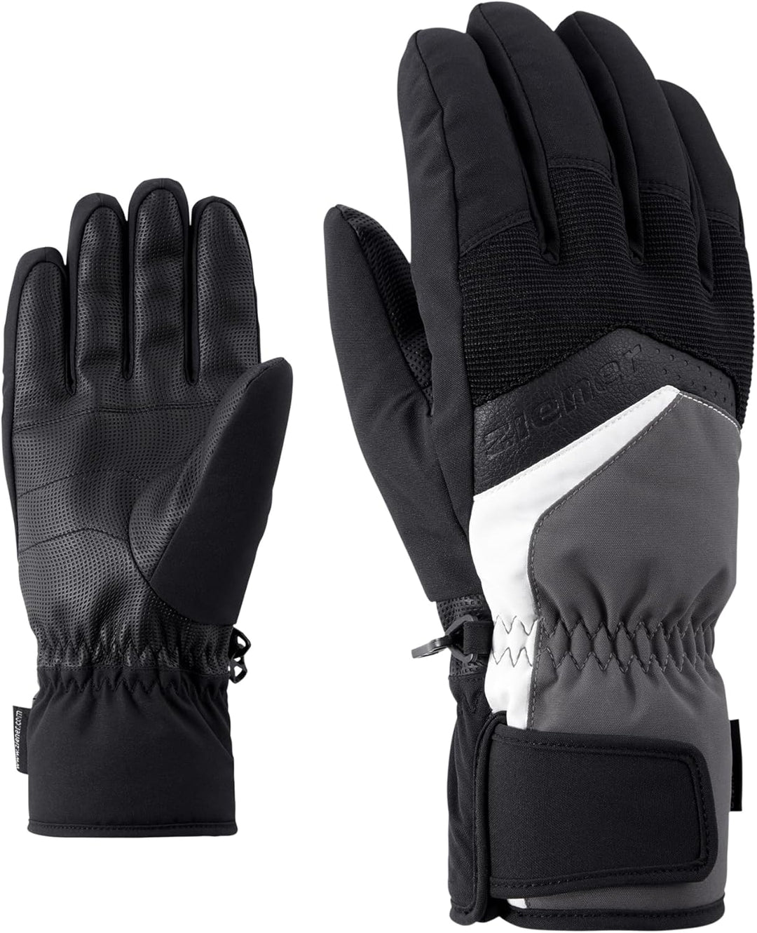Ziener Herren Gabino Ski-Handschuhe/Wintersport |warm, Atmungsaktiv grau (magnet) 9.5, grau (magnet)
