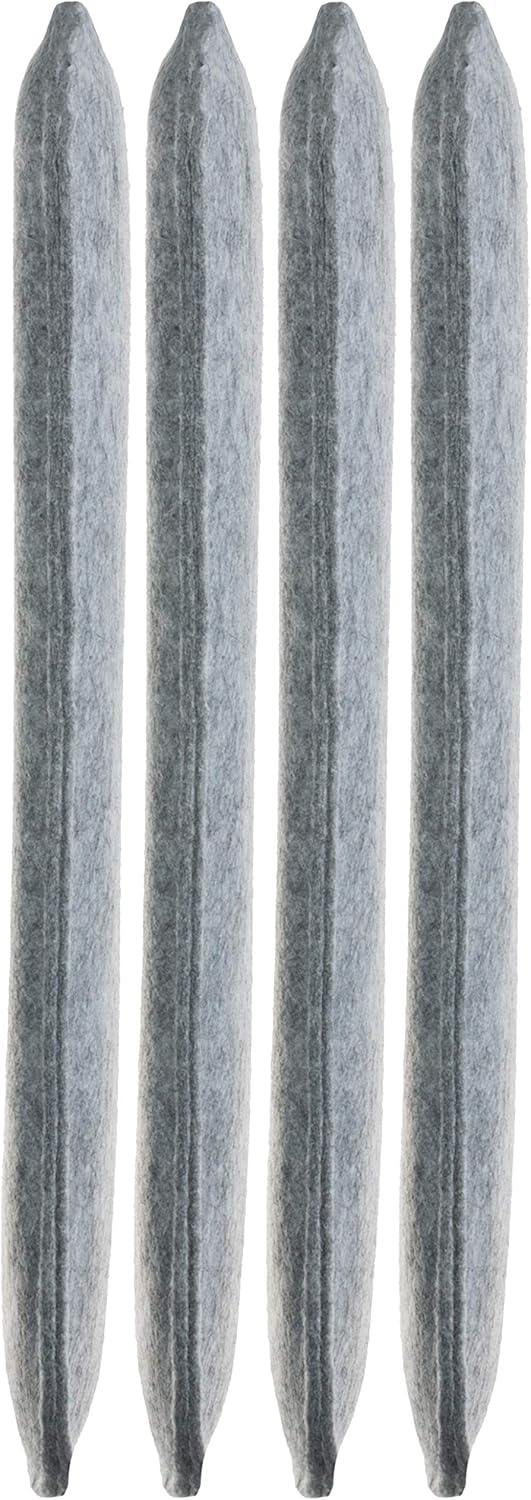 Brandsseller Sitzkissen Filz Eckig 4er Set 35x35x2 cm Stuhlkissen Sitzauflage Gepolstert Hellgrau 4