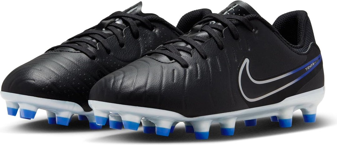 Nike Unisex Kinder Jr Tiempo Legend 10 Academy Black/Chrome-Hyper RoyalSneaker 33.5 EU Black Chrome