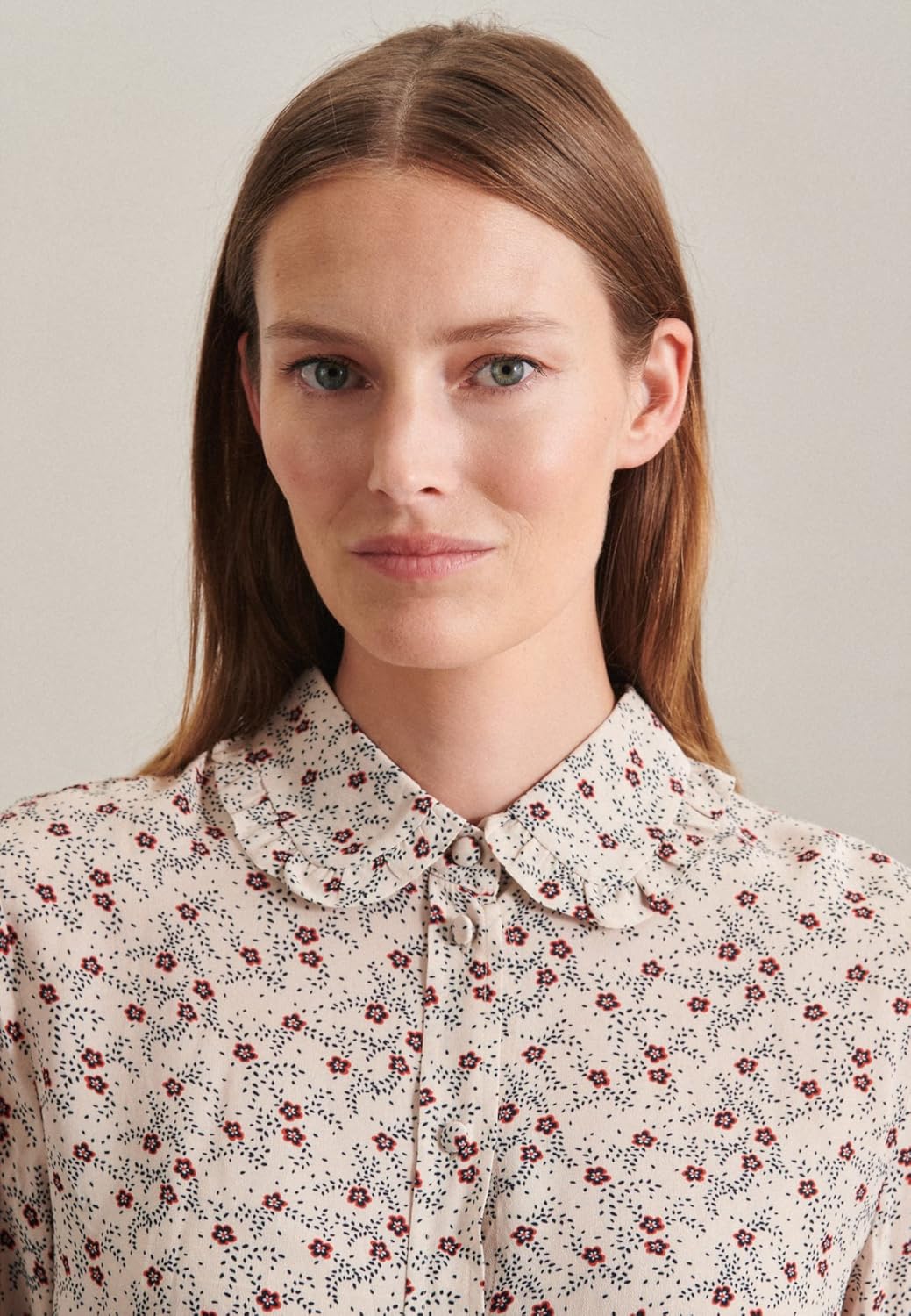 Seidensticker Damen Bluse - Fashion Bluse - Regular Fit - tailliert - Hemd Blusen Kragen - Bügelleic