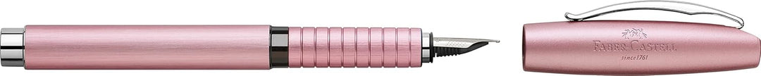 Faber-Castell 148421 - Füller Essentio, Feder F, Aluminium Rose rosé Füller Feder F, rosé Füller Fed
