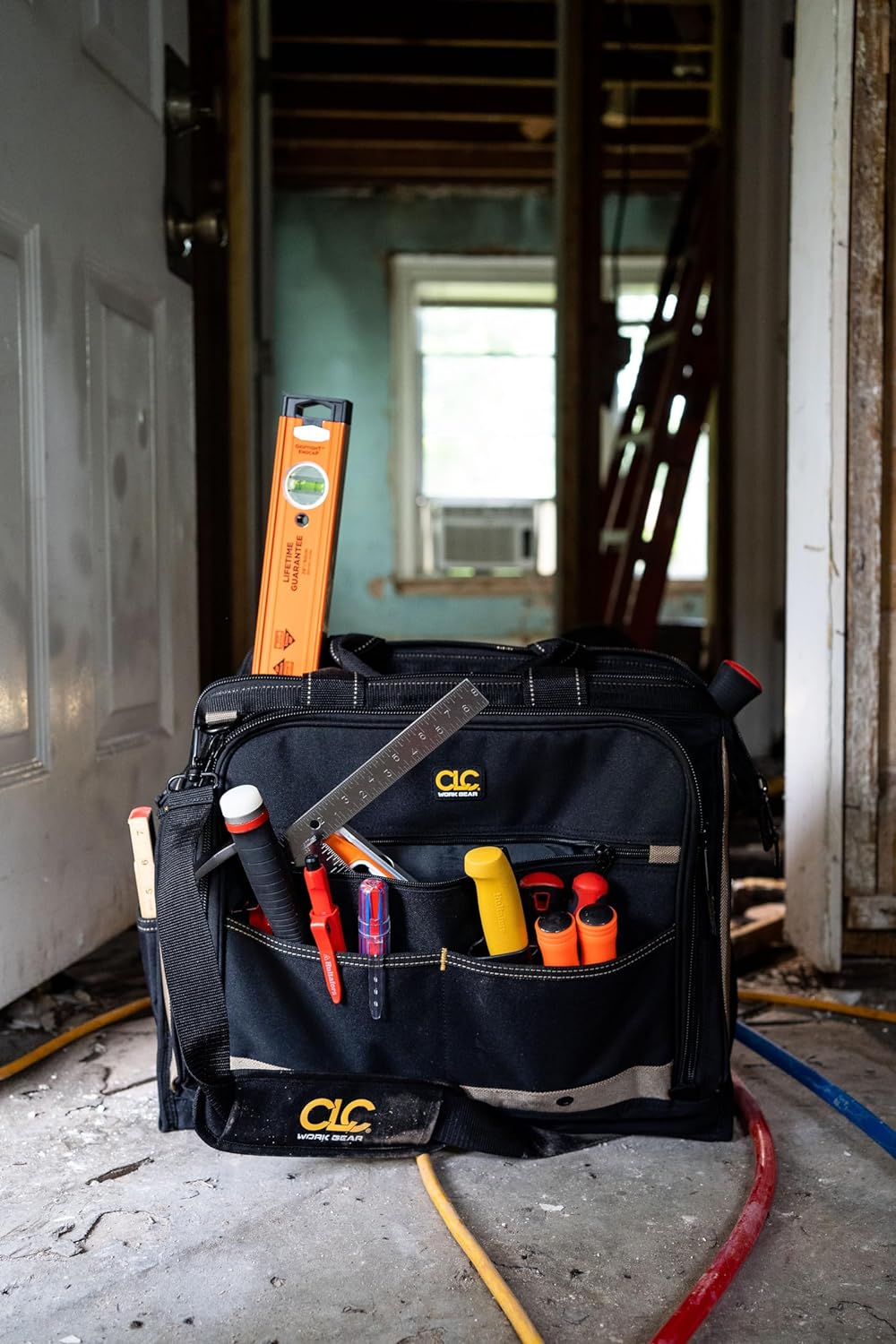 Custom LeatherCraft 1539 Werkzeugtasche mit 50 Fächern und Innentaschen Multi-Compartment 50 Pocket