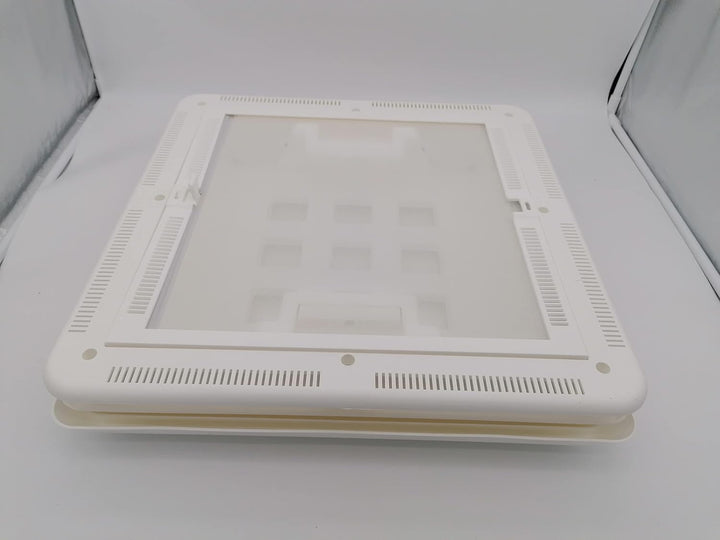 CR-MOESANCO® Dachfenster Hertus 40 x 40 cm + Integriertes Fliegengitter + Edelstahl-Befestigungsschr