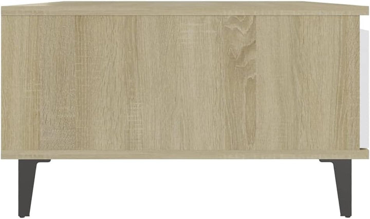 FIRBNUS Couchtische mit Offenes Fach Side Table Beistelltisch Wohnzimmertisch Modern Design Tisch Wo