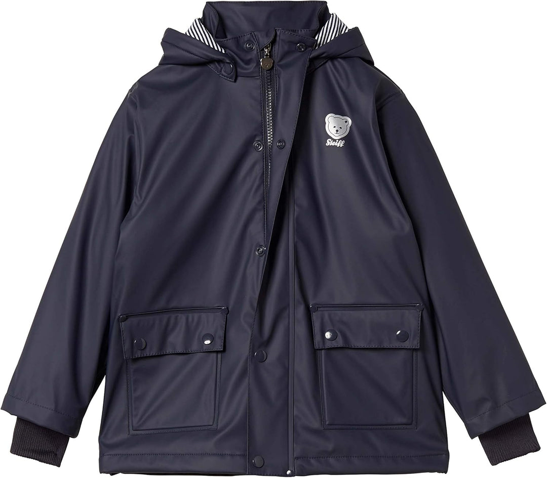 Steiff Jungen Raincoat Regenjacke 86 Blau (Black Iris 3032), 86 Blau (Black Iris 3032)
