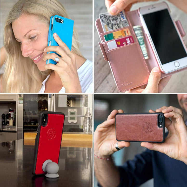 Dreem Fibonacci 2in1 Handyhülle Flipcase für iPhone SE 3 (2022), SE 2, & 8/7 | Magnetisches iPhone C