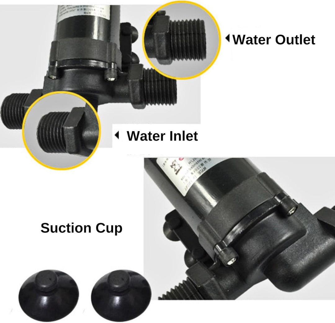 Bürstenlose DC-Wasserpumpe, bürstenlose Mini-DC-Wasserpumpe für Solarwarmwasserbereiter 24V -40 ℃ ~