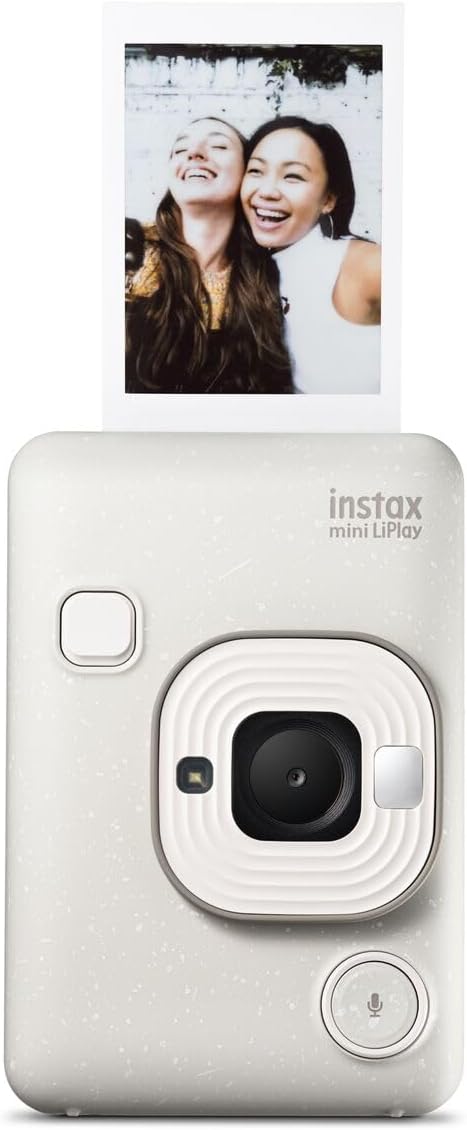 INSTAX Mini LiPlay 2 Digital Hybrid Camera Misty White, Misty White