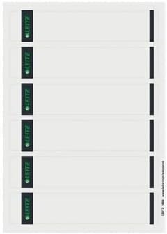 Leitz PC-beschriftbare Rückenschilder selbstklebend für Standard- und Hartpappe-Ordner, 600 Stück, K
