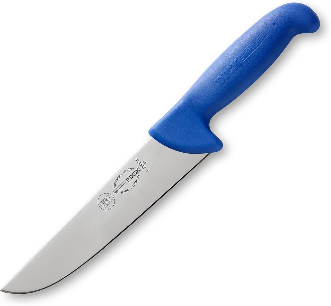 F. DICK Blockmesser, Hackmesser ErgoGrip (Messer mit Klinge 18 cm, X55CrMo14 Stahl, nichtrostend, 56