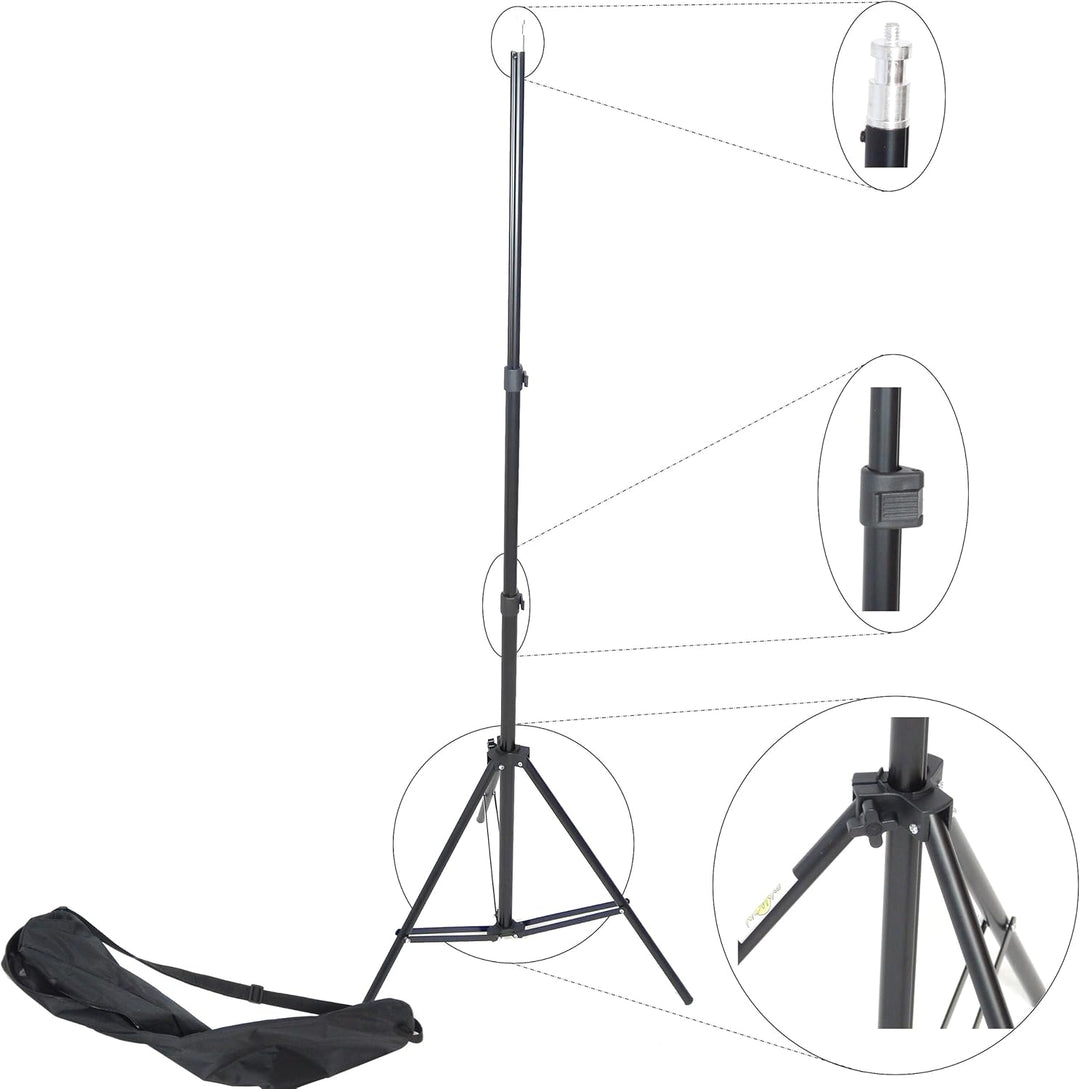 DynaSun Lampenstativ W803 220cm Profi Qualität Stativ für Blitze/Lampen + Tasche, 220 cm