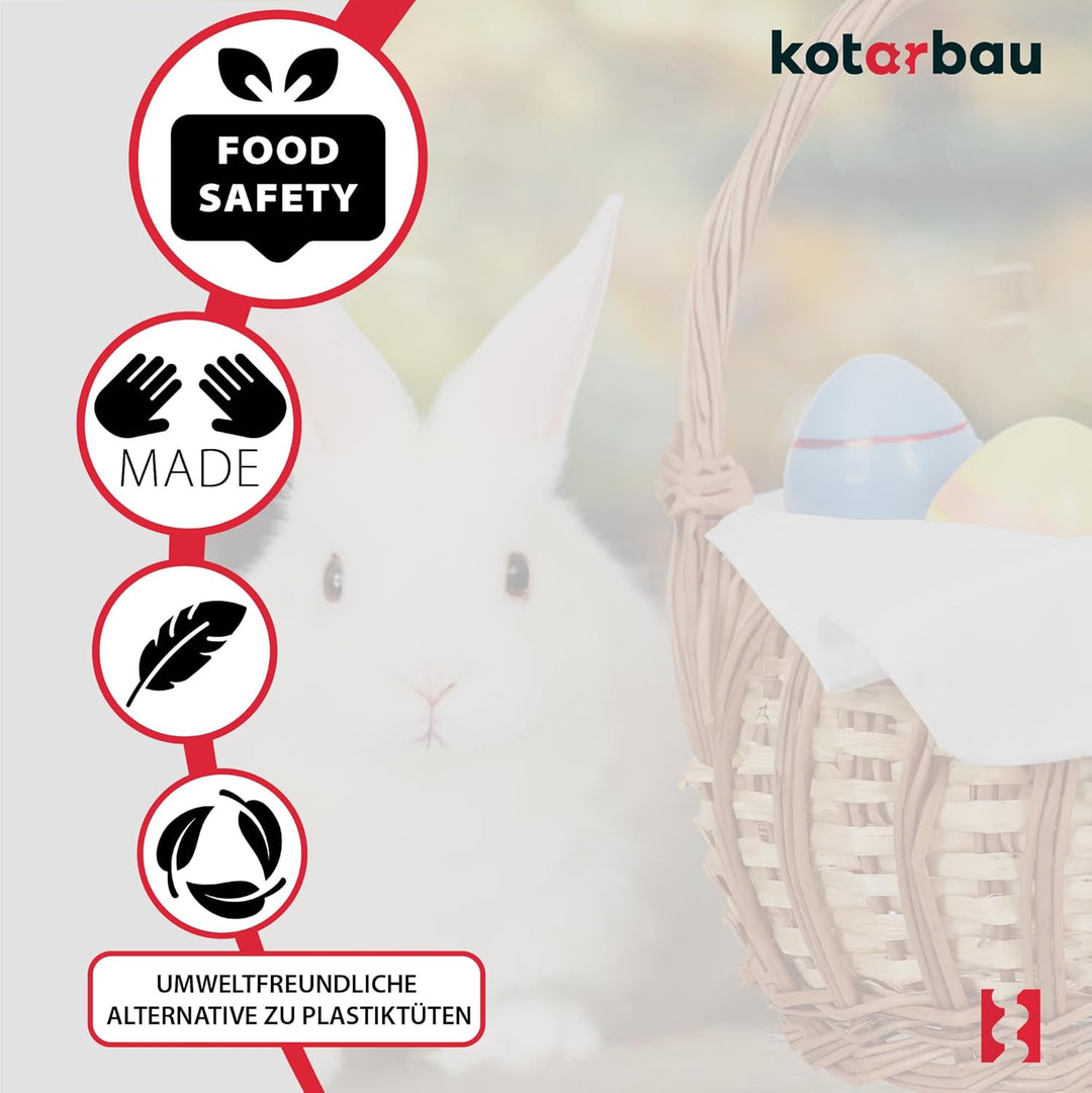 KOTARBAU® Weidenkorb mit Henkel Kinder Osterkorb mit Henkel Klein Rund 250 x 170 mm Osterkorb Weide