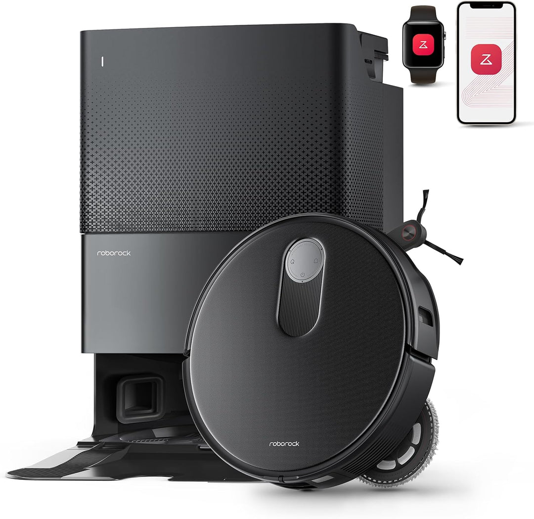 roborock Qrevo Slim Saugroboter mit Wischfunktion – 8,2 cm Ultra-Slim Design, StarSight™ 3D ToF Navi