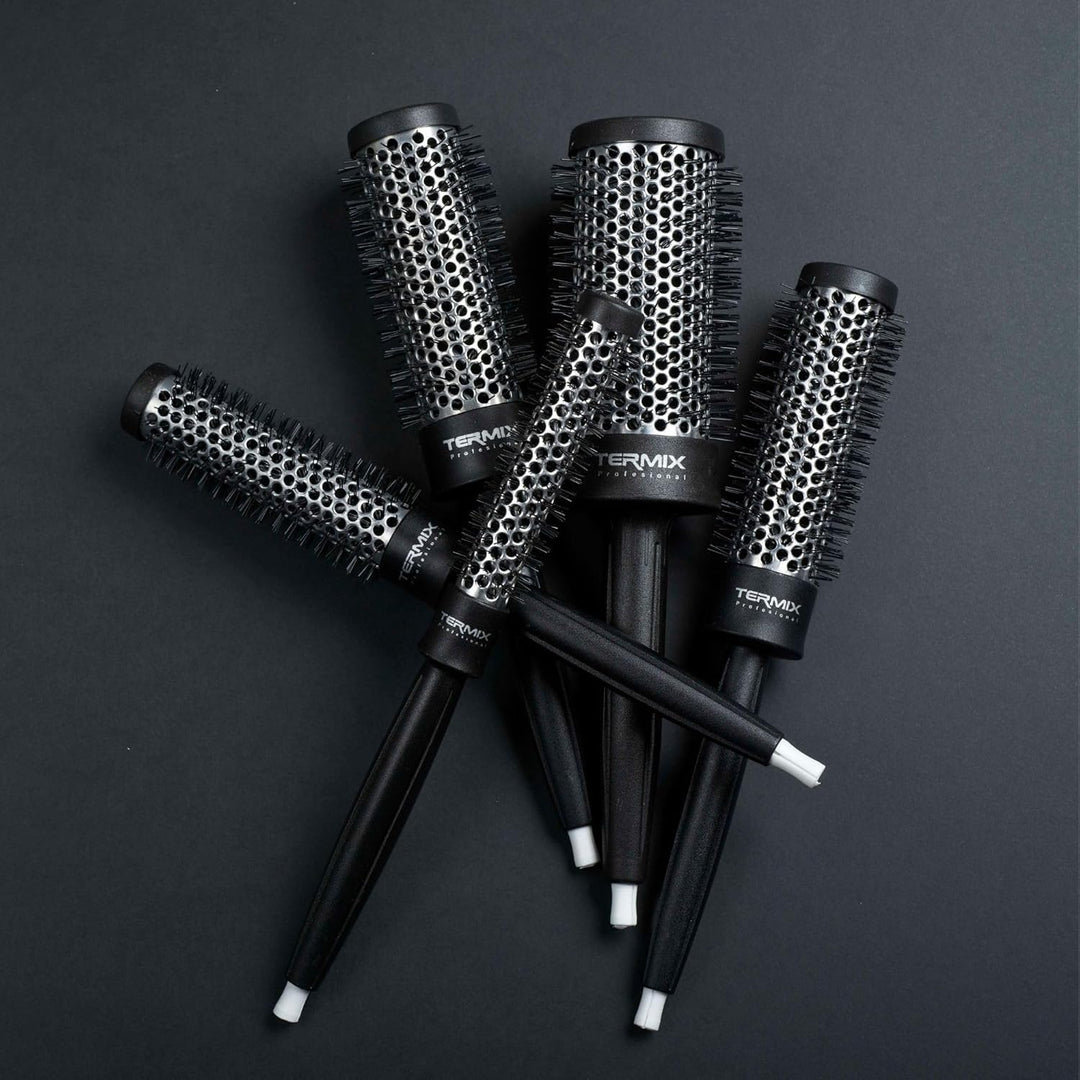 Termix professionelles Set. Thermische Rundhaarbürste mit Aluminiumrohr, die es ermöglicht, die Troc