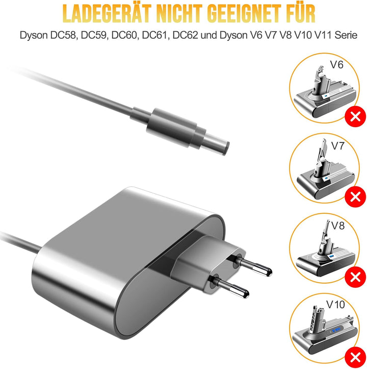 ADVTRONICS Ersatz Ladegerät Kompatibel mit DC30 DC31 DC34 DC35 DC44 DC45 DC56 DC57 Ladegerät, 16,75V
