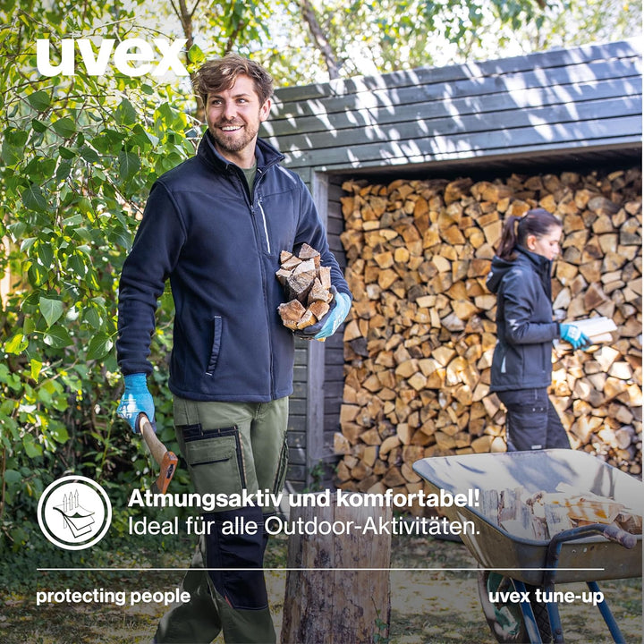 uvex tune-up Softshell-Arbeitsjacke - für Herren - Outdoorjacke 3XL Blau, 3XL Blau