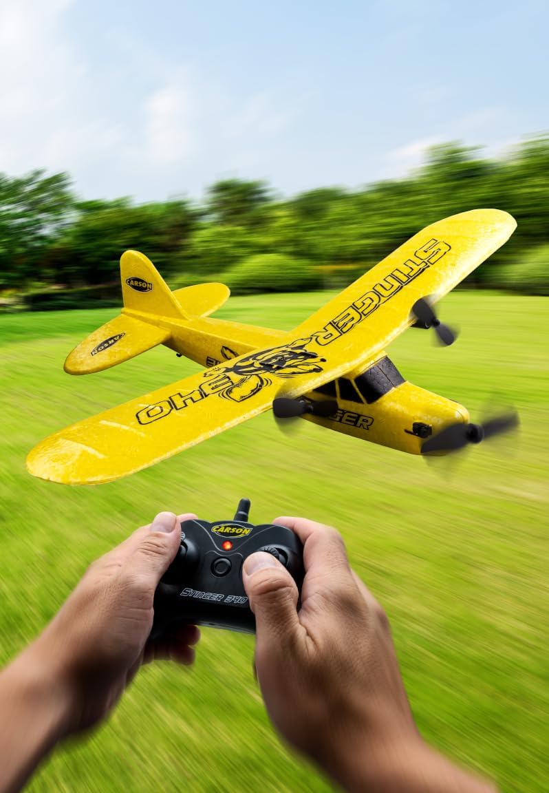 Carson 500505029 Stinger 340 2.4G 100% RTF - ferngesteuertes Flugmodell, RC Flugzeug, Robustes RTF (