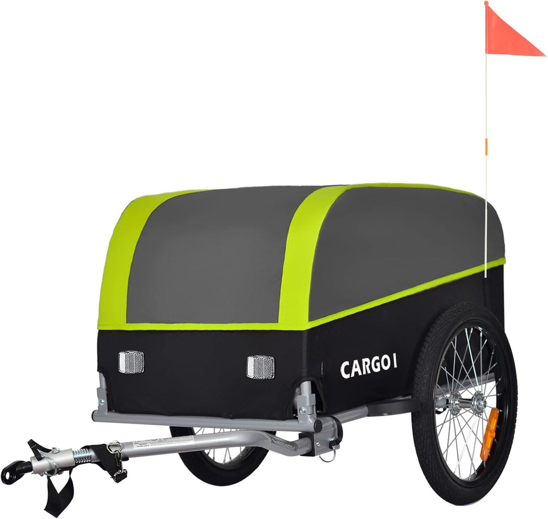 Tiggo VS Cargo I Lastenanhänger Klappbar Fahrradanhänger Trailer Transportanhänger CT901 Grün