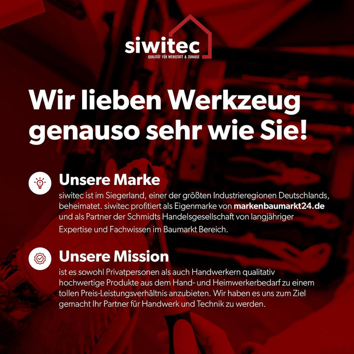 siwitec Werkzeugkoffer 139-teilig | Werkzeug Set CRV | Werkzeugkasten gefüllt mit Zangen, Schraubend