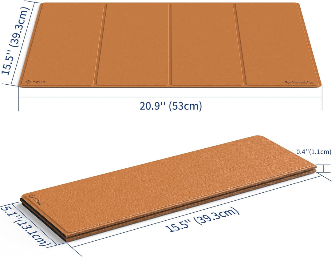 CZUR Doppelseitige Matte für Fancy S Pro, DIN-A3 Matte aus PU & Samt-Material, Faltbarer Scanhelfer