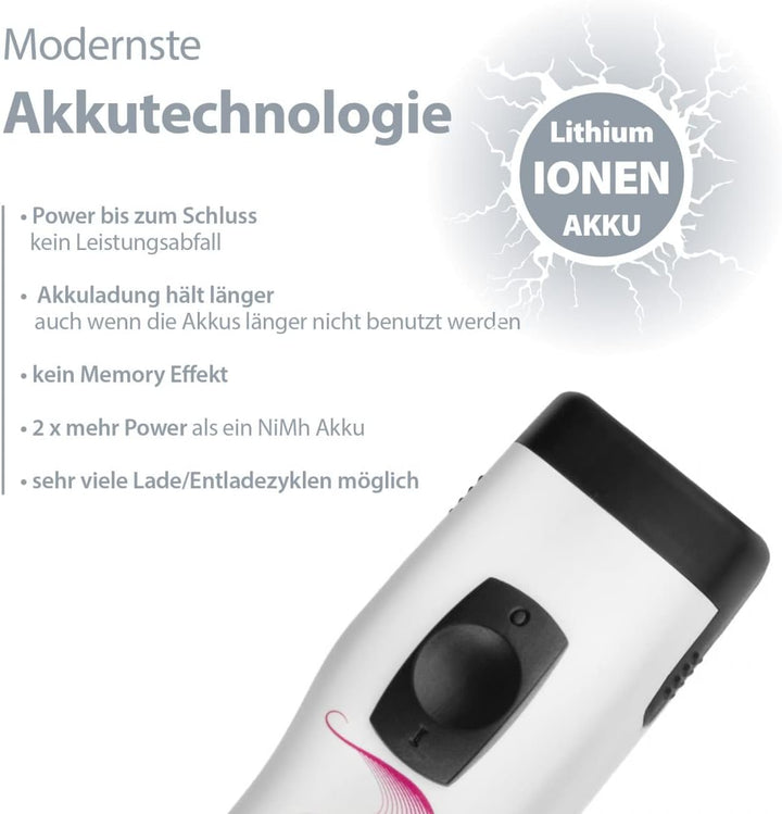 EHASO AESCULAP Profi Hundeschermaschine Set Durati Speed mit Scherk. 1,5 mm + Hundenapf + Aufschiebe