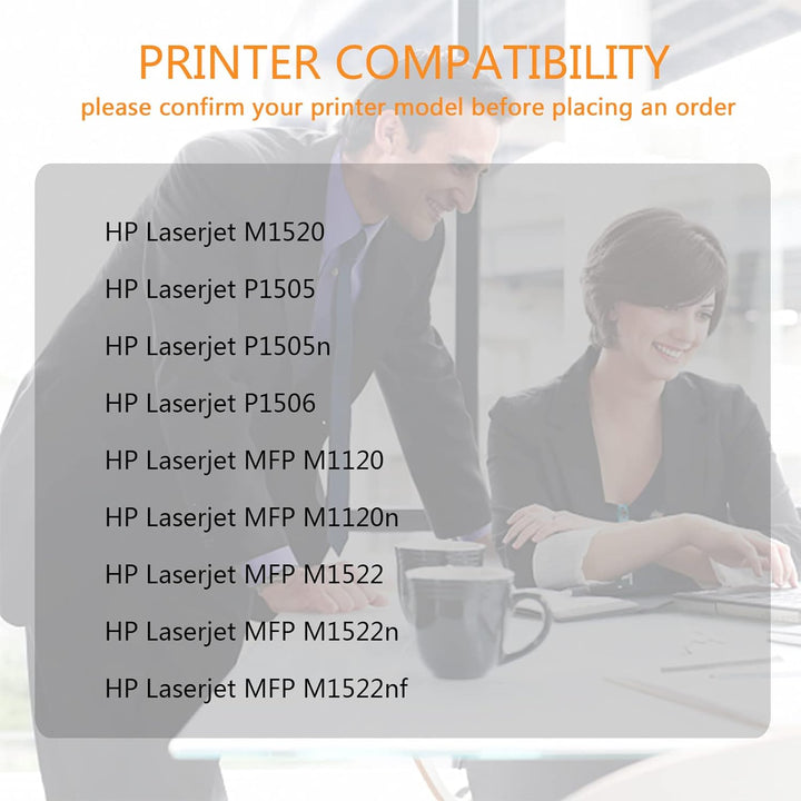 ZOOMTEC Sustitución para HP CB436A 36A Toner Cartuchos Pour HP Laserjet M1520 P1505 P1505n P1506 M11