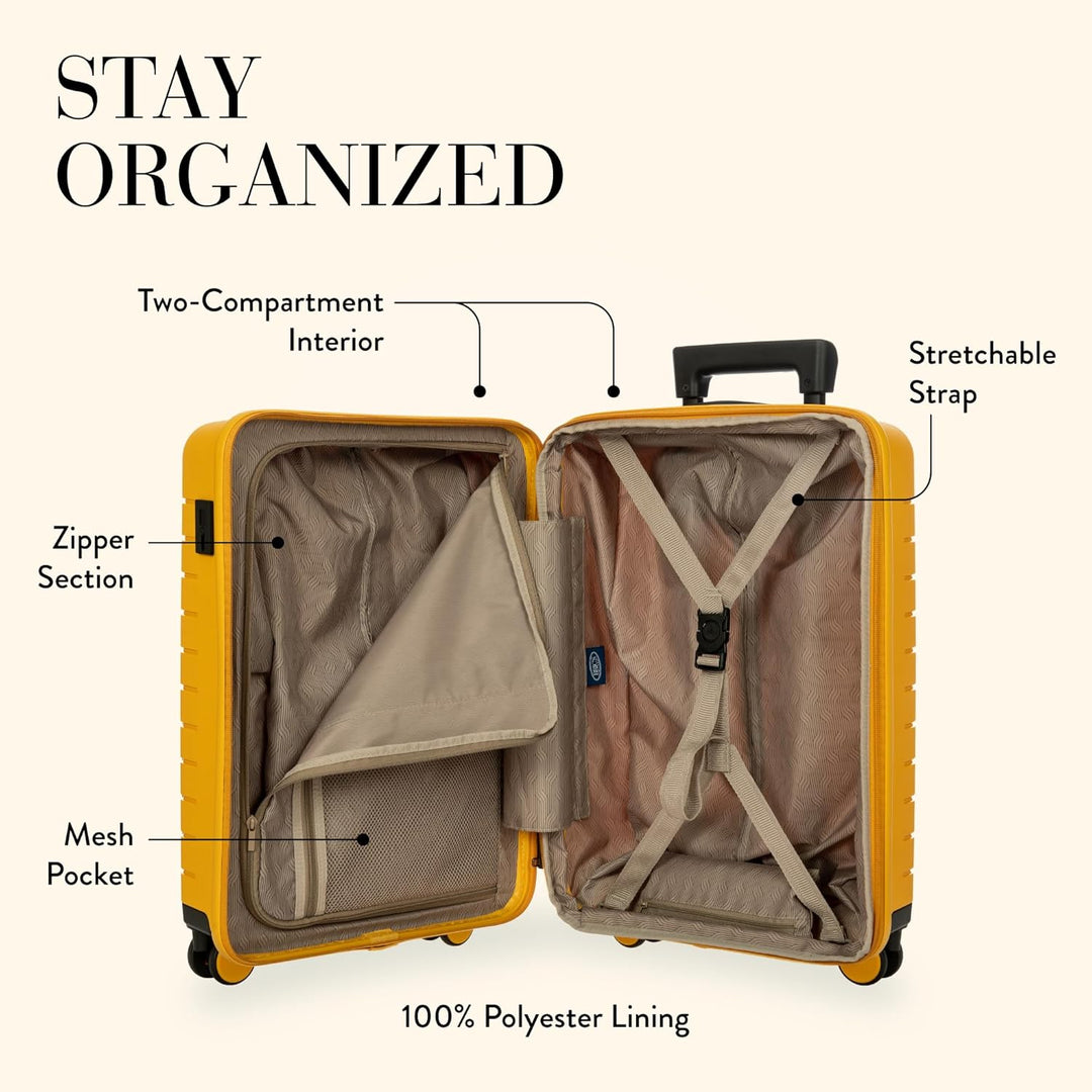 BRIC'S Ulisse Cabin Trolley Expandable 39 L S Mango, Mango
