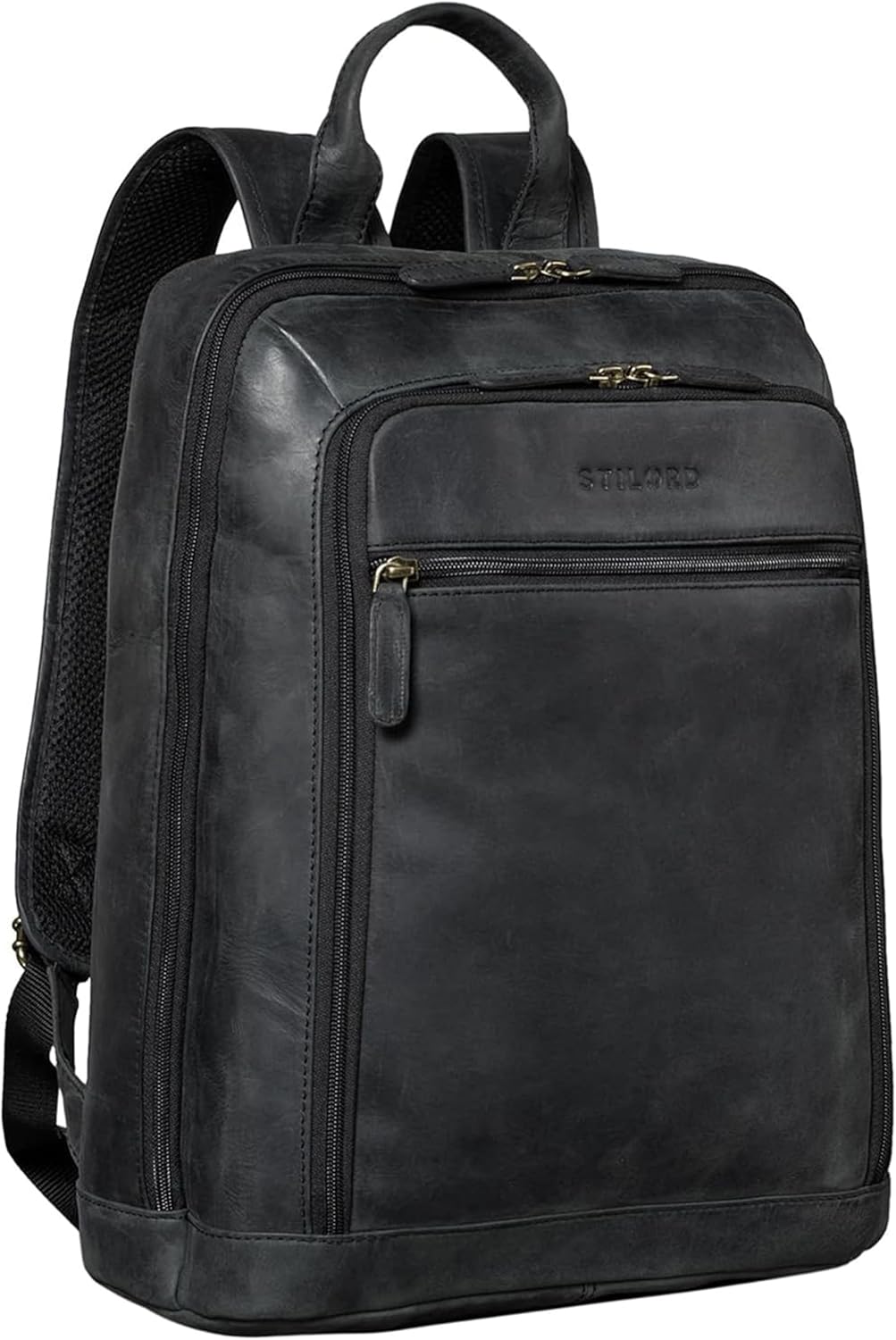 STILORD 'Watson' Laptop Rucksack 15.6 Zoll Leder Backpack Business Lederrucksack Herren Rucksack XL