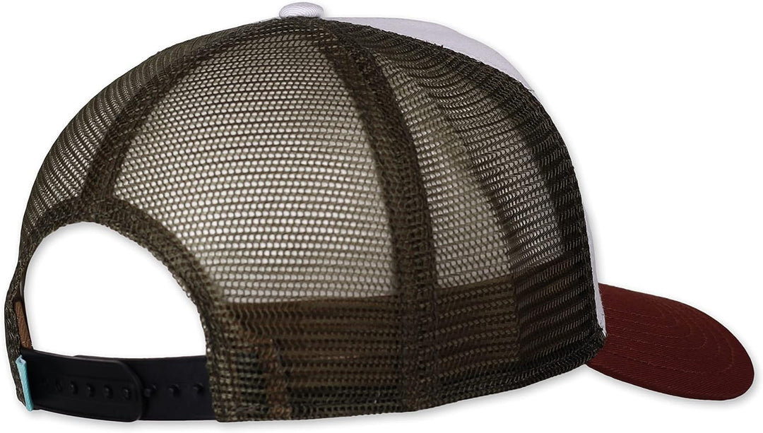 Coastal - Beach Freaks (White/Wine) - Trucker Cap Meshcap Kappe Mütze Cappy Caps