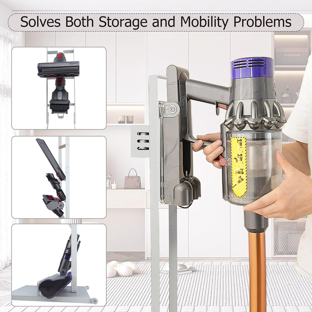 BRIAN & DANY Staubsaugerhalter, Ständer für Dyson V15 V12 V11 V10 V8 V7 V6, Halterung für Dyson Akku