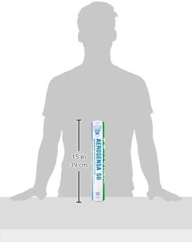 YONEX Shuttlecock AeroSensa-50 Gänsefedern, 1 Dutzend weiss 12 Pack