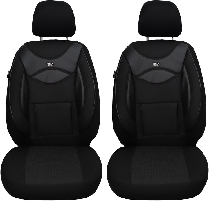 BREMER SITZBEZÜGE Mass Auto Schonbezüge kompatibel mit VW Polo 6 AW Fahrer & Beifahrer Set ab 2017 /