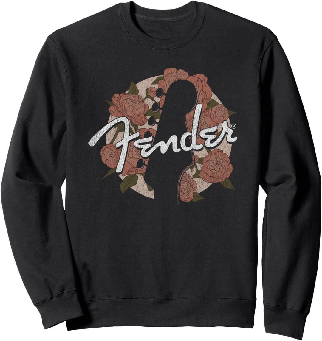 Fender Floral Circle Guitar Silhouette Sweatshirt