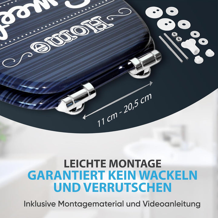 Sanilo WC Sitz mit Absenkautomatik, viele schöne Toilettendeckel zur Auswahl, hochwertige und stabil