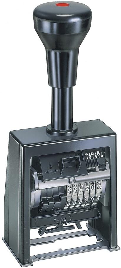 Reiner Numeroteur B6 Stempel mit 6 Rädern Zifferngrösse 5,5 mm