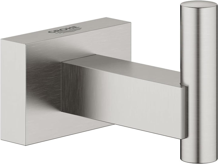 GROHE Essentials Cube | Badaccessoires - Bademantelhaken | Verdeckte Befestigung | supersteel | 4051