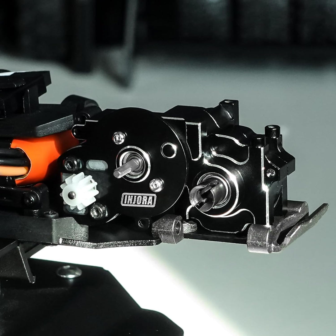 INJORA Aluminium-Getriebegehäuse mit Motorhalterung für 1/24 Buggy Losi Micro-B Upgrade