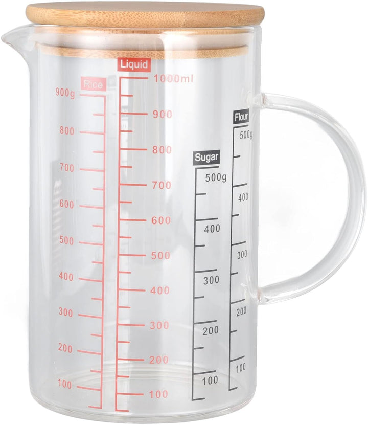 Messbecher Glas,Messbecher, V-Förmige Düse, Klare Skala, Bequemer Griff, Kaffeetassen Aus Borosilika