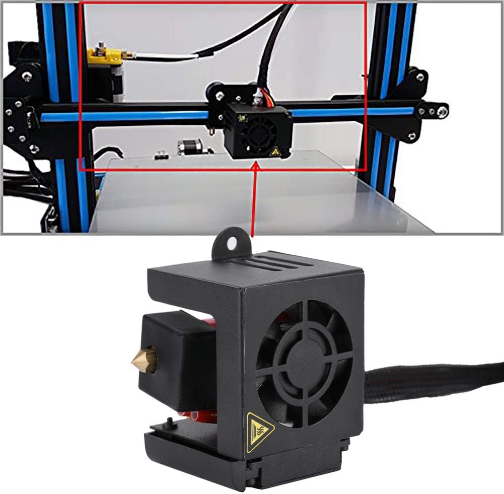 ASHATA 3D Drucker MK8 Extruder Kit, Edelstahl J-Kopf MK8 Extruder Hot End+Sprühdüsen Kit,Geeignet fü