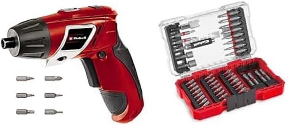 Einhell Akkuschrauber TC-SD 3,6 Li (3,6V, 1300 mAh, 3 Nm Drehmoment, Drehgelenk im Handgriff, LED-Li