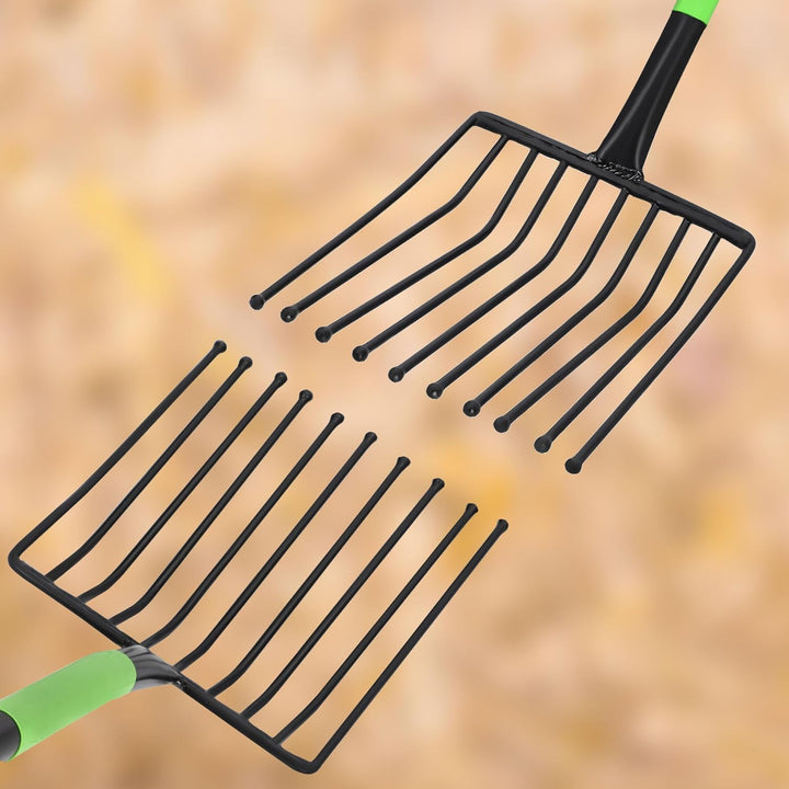 KOTARBAU® Kartoffelgabel Heuforke 10 Zinken 120cm mit Metallstiel
