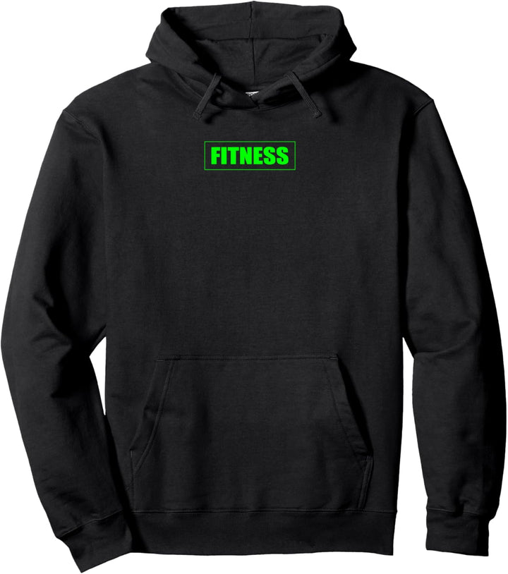 Fitness schlicht modern Grün Gym Workout grüne Schrift Pullover Hoodie